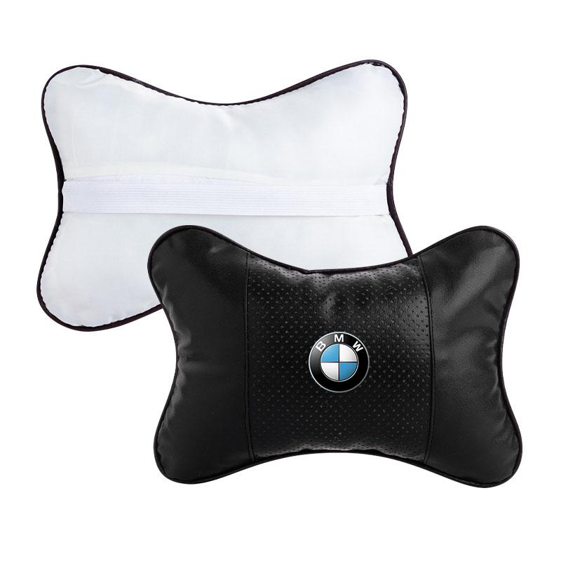 Car Seat Headrest Auto Logo Neck Pillow Car Accessories For BMW X6 X1 X2 X3 X4 X5 X7 E46 E39 E90 E36 E60 E34 E30 F30 E71 F10 F10