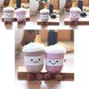 Plush Toy Keychain With Super Soft Short Plush Milk Tea Cup Design For Girls Backpack Charm Home Decor Gift