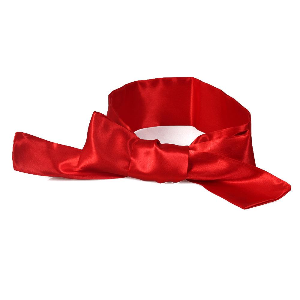 Silk Erotic Blindfold SM Restraint - 1.5m Light-Blocking for Flirting & Passion