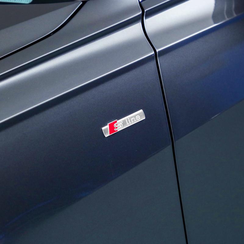 Car Sticker Metal Alloy Car Badge SLine Emblem Racing For hot A3 A4 A5 A6 S7 A8 S3 S4 S5 S6 S7 S8 Q3 Q5 Q7 RS3 RS4 RS5
