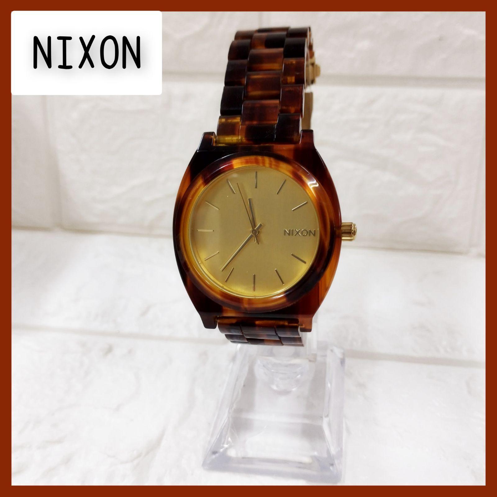Used NIXON tortoiseshell watch Fudo