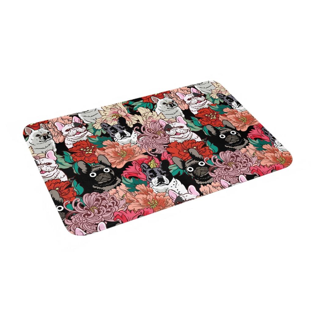 French Bulldog Doormat Anti-Slip Kitchen Bathroom Mat Living Room Floor Door Entrance Carpet Rug