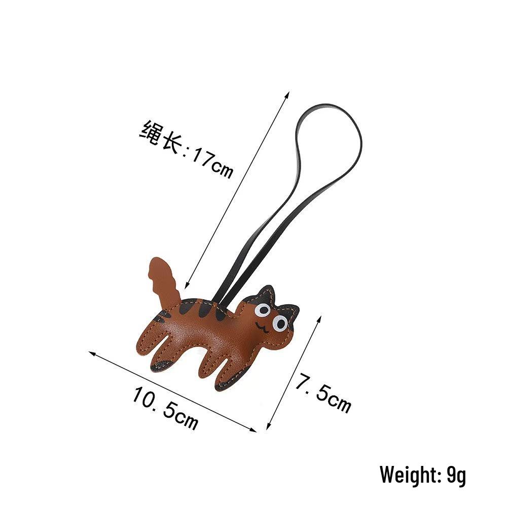 Cross-Border Japanese Kitten PU Leather Backpack & Luggage Pendant Ornament