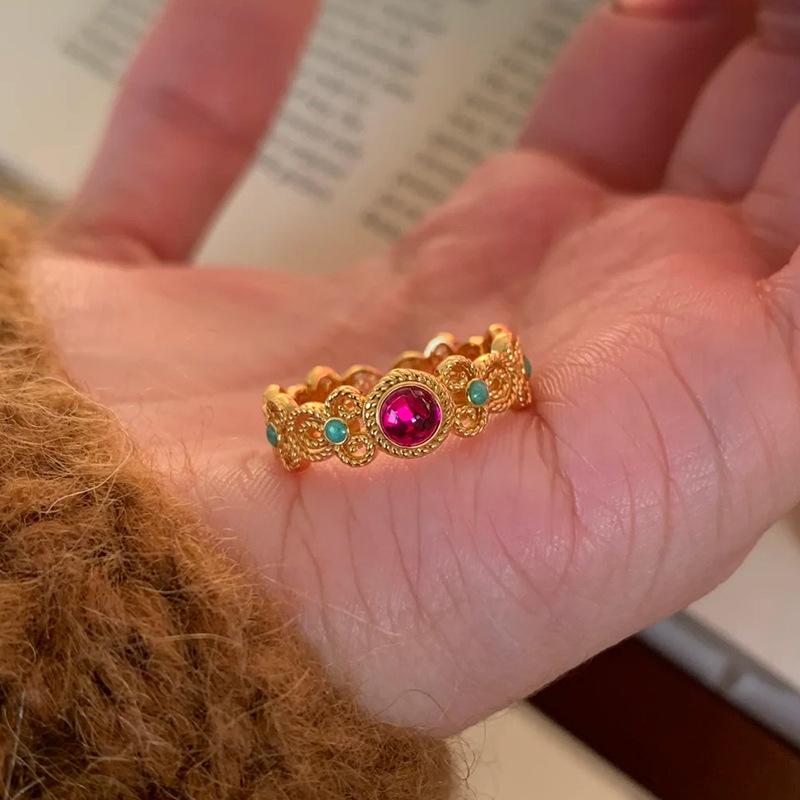 Xiaohongshu Elegant Chinese-Style Luxurious Women's Ring - Versatile Niche Design