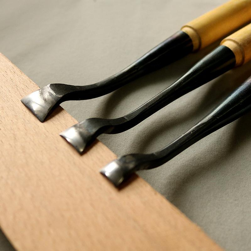 1PC Elbow Chisel Woodwork Carving Knife Dig Hole Spoon Knife Wood Working Chisels Dish Tray Tools
