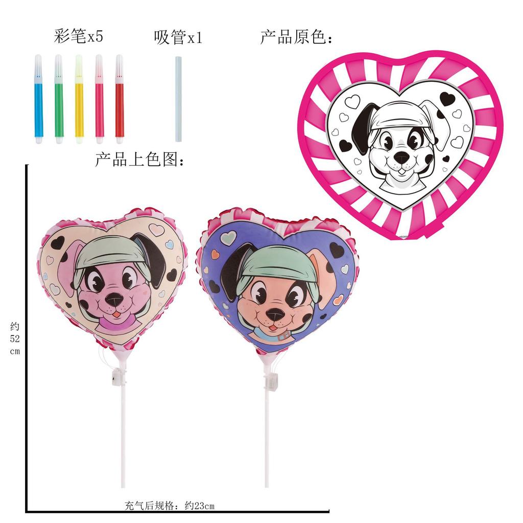 Children'S Handmade Painting Diy Creative Hand-Painted Parent-Child Activity Blank Coloring Graffiti Dinosaur Inflatable Toy