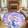 Frozen Print Round Rug, Washable Floor Carpet, For Entryway Dorm Laundry Room Office Study, Home Decor Birthday Christmas Gift