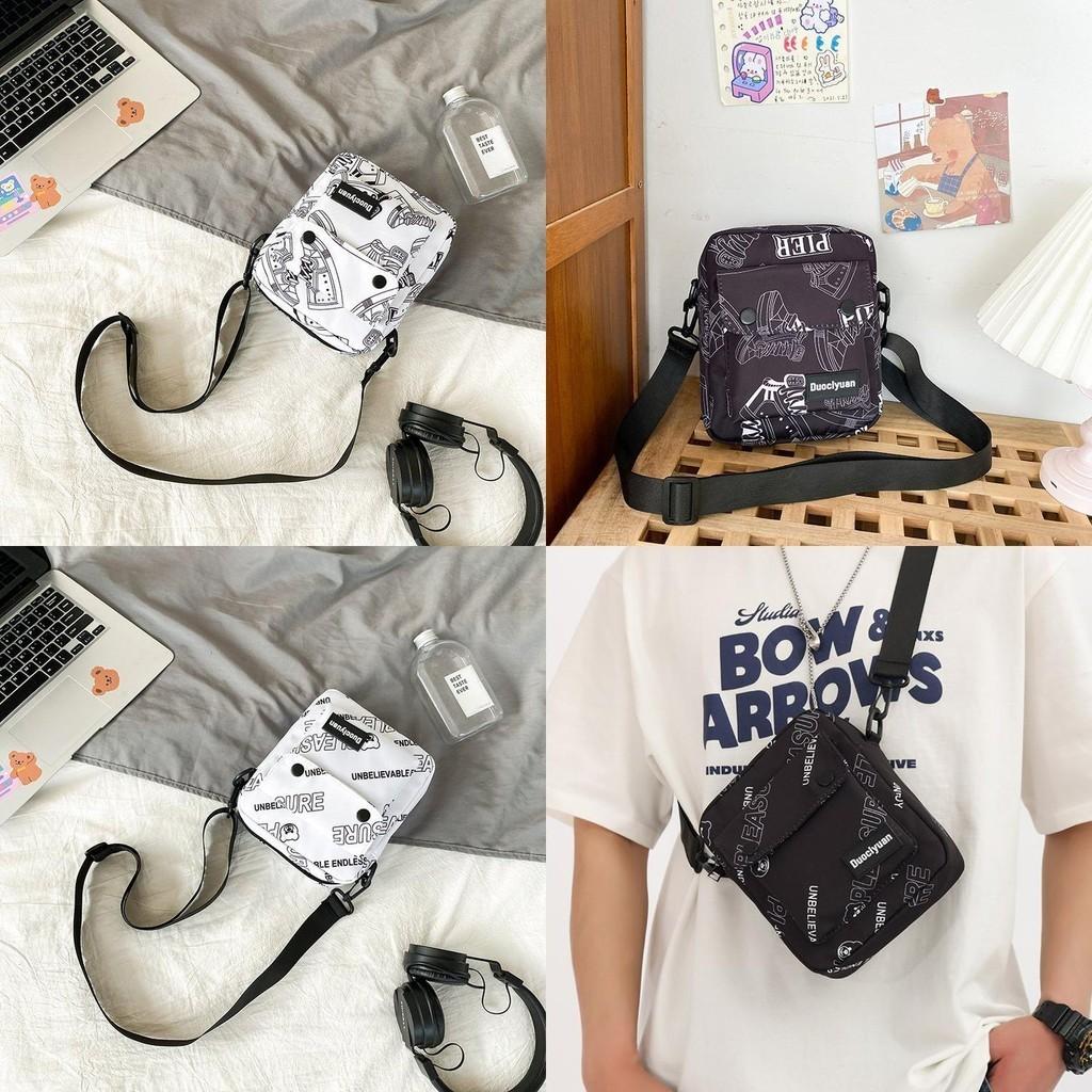 Trendy Urban Style Canvas Crossbody Bag For Men With Chic Minimalist Design And Durable Oxford Fabric
