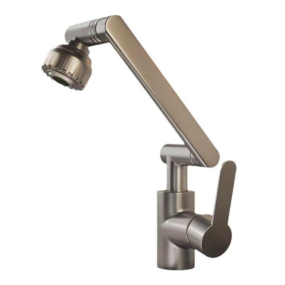 

Смеситель для умывальника, бытовая раковина для ванной комнаты, раковина для столешницы в ванной, смеситель для горячей и холодной воды, универсальный механический рычаг для кухни 850gB серый