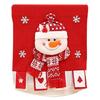 Santa Chair Cover Washable Sturdy Fabric Protects Furniture Easy To Maintain for Christmas Decoration