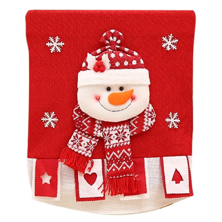 Santa Chair Cover Washable Sturdy Fabric Protects Furniture Easy To Maintain for Christmas Decoration