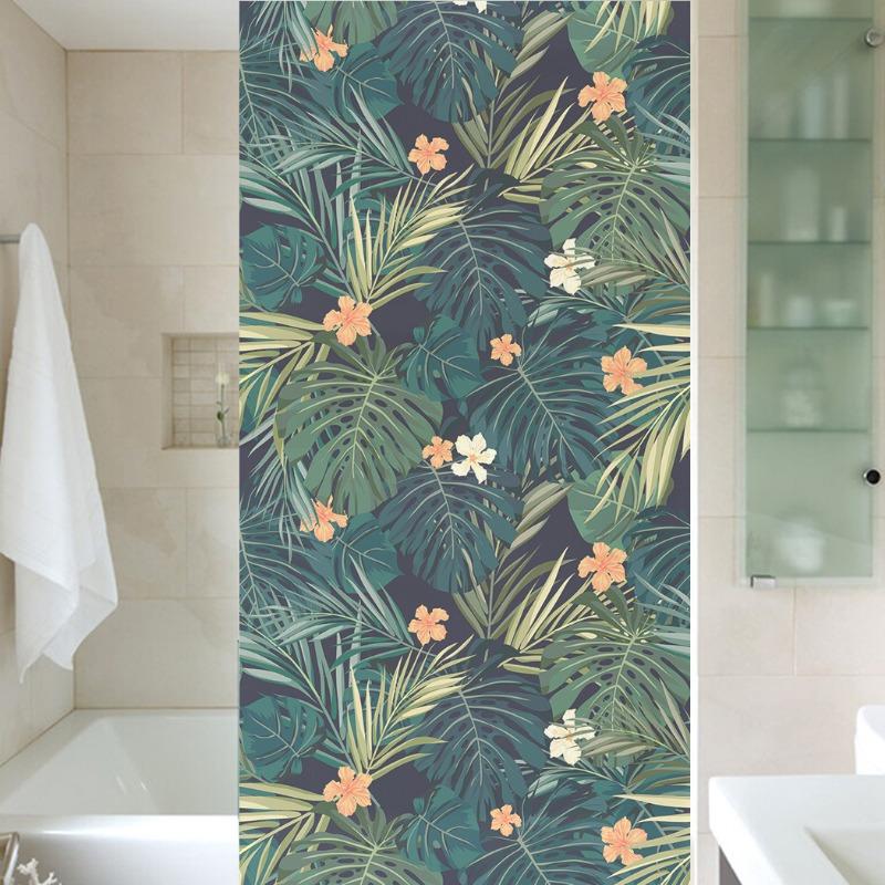 58x120cm Frostat PVC-glasfilm Anti-kikning Glasdekal Fönsterdekal Genomskinlig Badrum Vattenspray Väggdekal