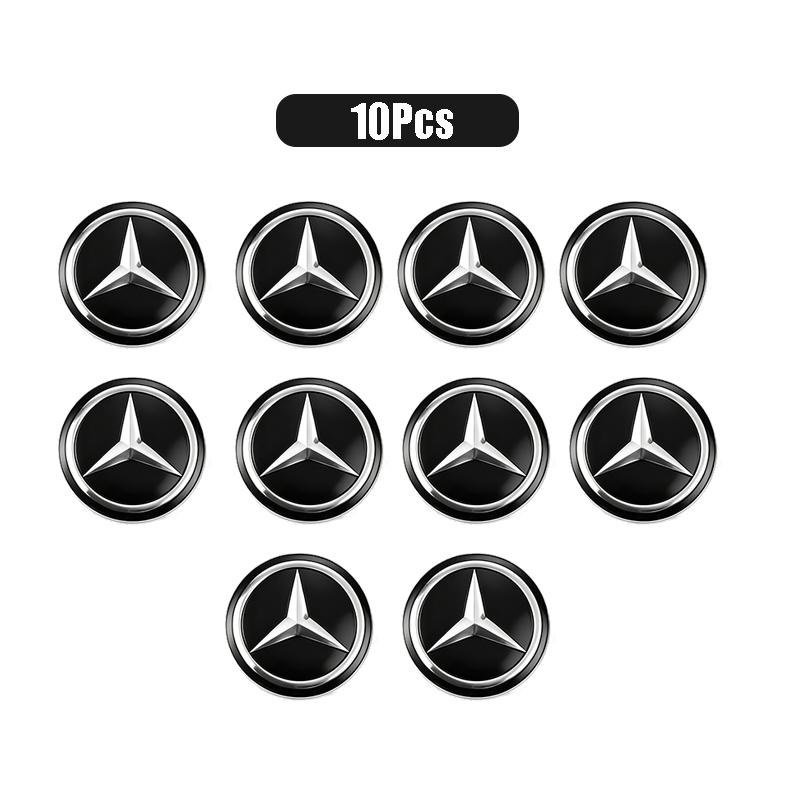 Auto Remote Key Emblem Sticker Aluminum Keys Decoration Decal For Mercedes Benz Smart W205 C300 W203 W206 W108 W124 W126 W140