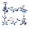 Solar Powered 6in1 Diy Assembly Toy Plastic Puzzle Kit For Childrens Learning