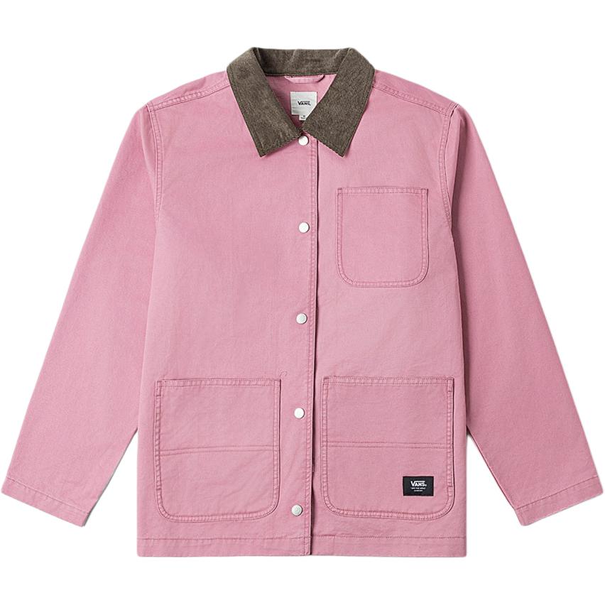 

Vans Work Style Long Sleeve Single Breasted Collar Jacket Women jackets VN000RV9EN7 XS