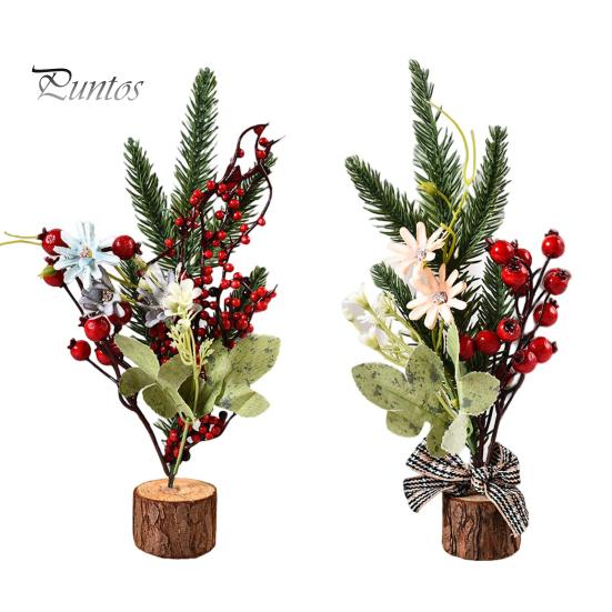 25 mini vánočních stromků Pevná základna Větev borovice Různé styly Party dekorace Roztomilá vánoční dekorace Foto rekvizity