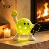 Soft Warm LED Bedroom Lighting Sports Ball Silicone Night Light, 7 Styles Football Basketball Tennis Golf Amber Atmosphere Tap Lamp, USB Rechargeable