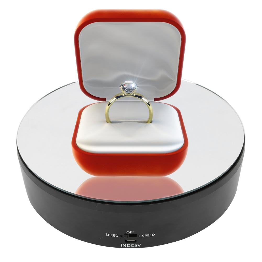 10kg Load Capacity USB Electric 360 Degrees Rotational Turntable Display Stand