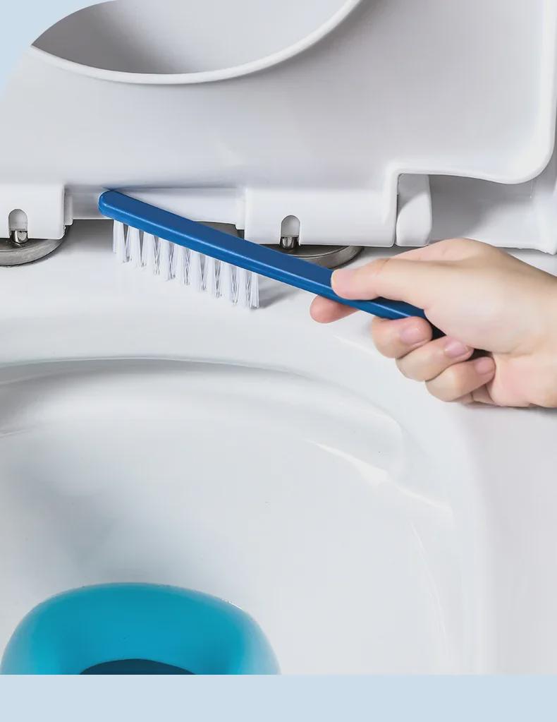 Pin Tu Long Handle Wall-Mounted Toilet Brush Set - No Dead Angle Bathroom & Gap Cleaning Brush