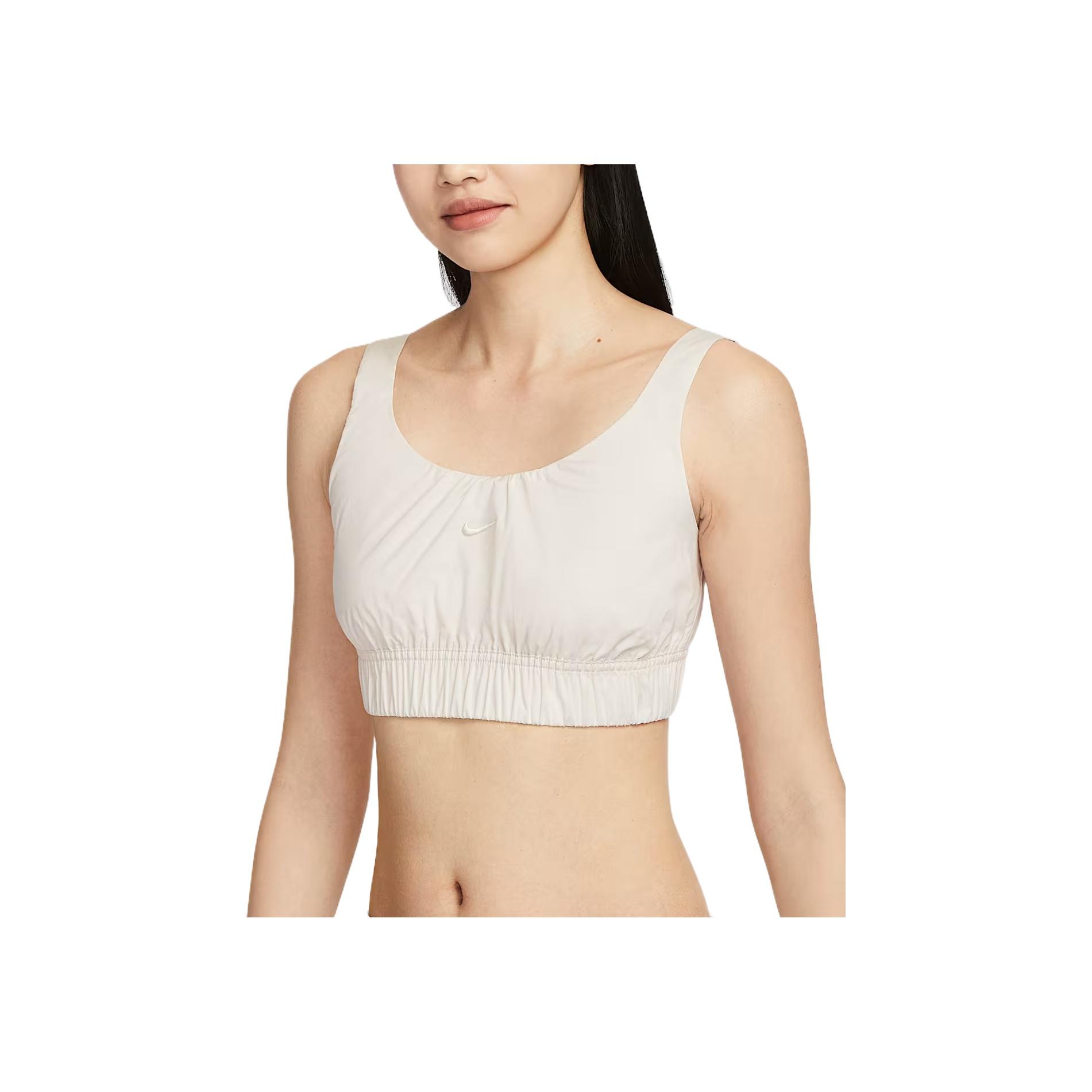 

Nike Спортивная одежда Chill Poplin Удобная Модная Мягкая Универсальная Однотонная Спортивный жилет Женские топы Белый HM6974-104 L