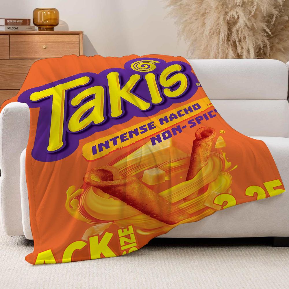 Módní potisk T Takis Deka Na Pohovku Kancelář Postel Letadlo Cestování Spánek Čtení Relaxace Kempování Měkká A Teplá
