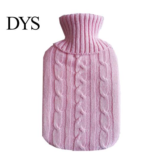 Rubber Hot Water Bag 2000ML Bottle with Knit Cover, Leakproof Large Capacity for Pain Relief, Winter Warm Neck, Shoulder Back Explosion Proof Pouch