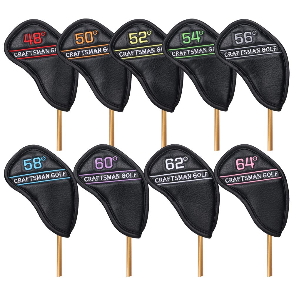 CRAFTSMAN Golf Wedge Cover Iron Cover Head Cover Colorful Number