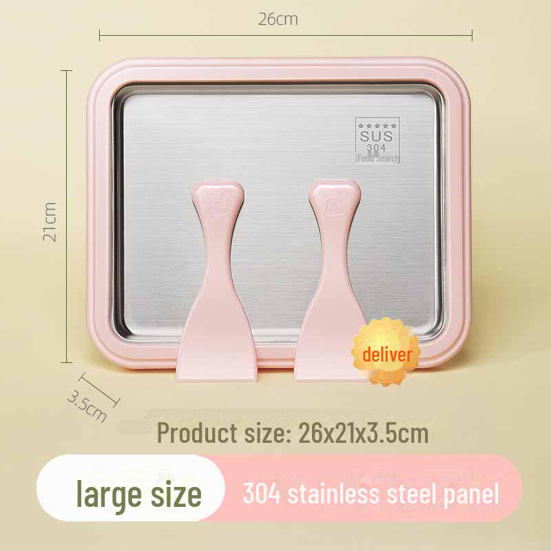 Household Children's Ice Cream Maker with 304 Stainless Steel Tray