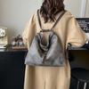 Large Capacity Tote Bag Leather Women's Commuter Shoulder Bag Multifunctional Backpack