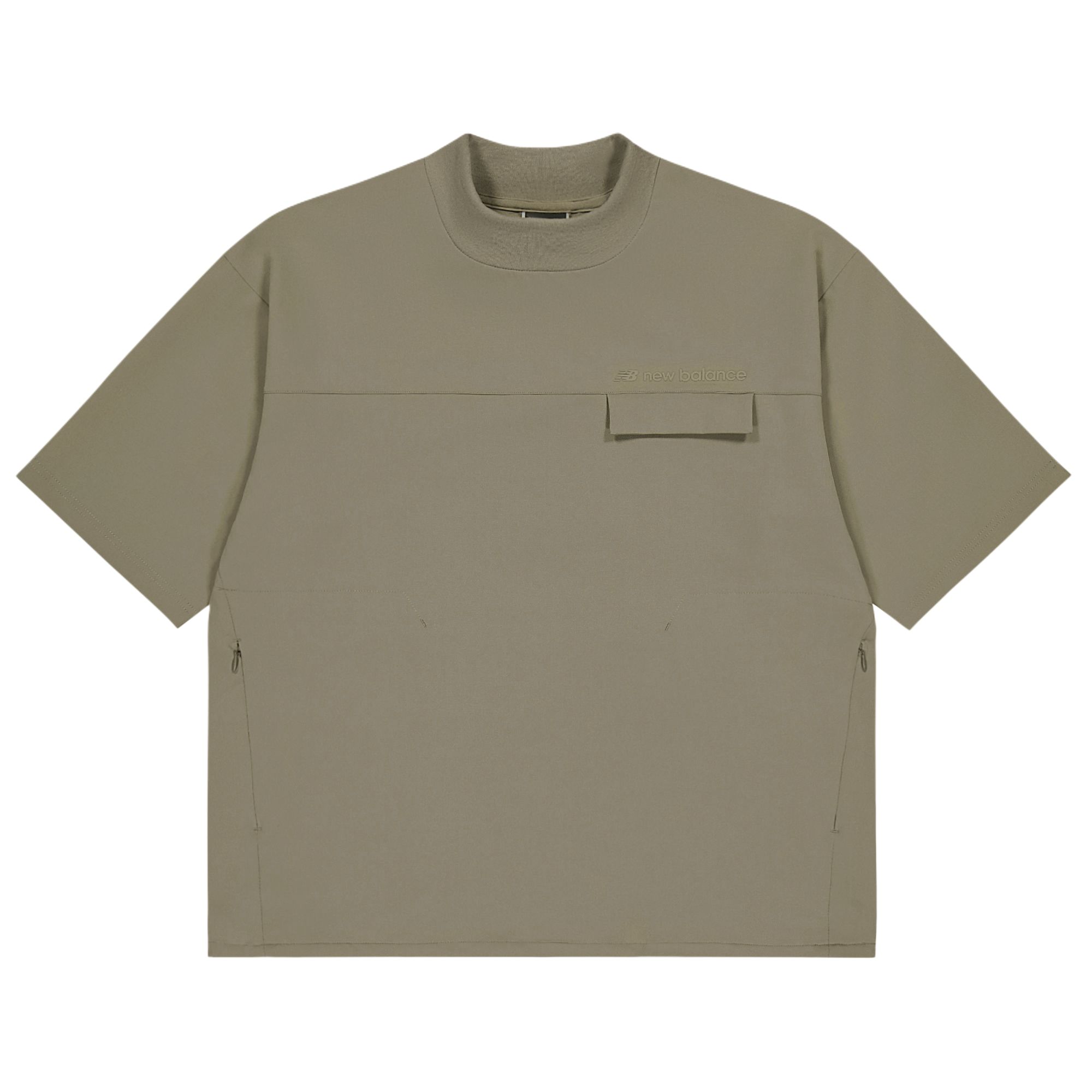 New Balance MET 24 T Shirt Men s Medium Brown Gray AMT55002-DOK L