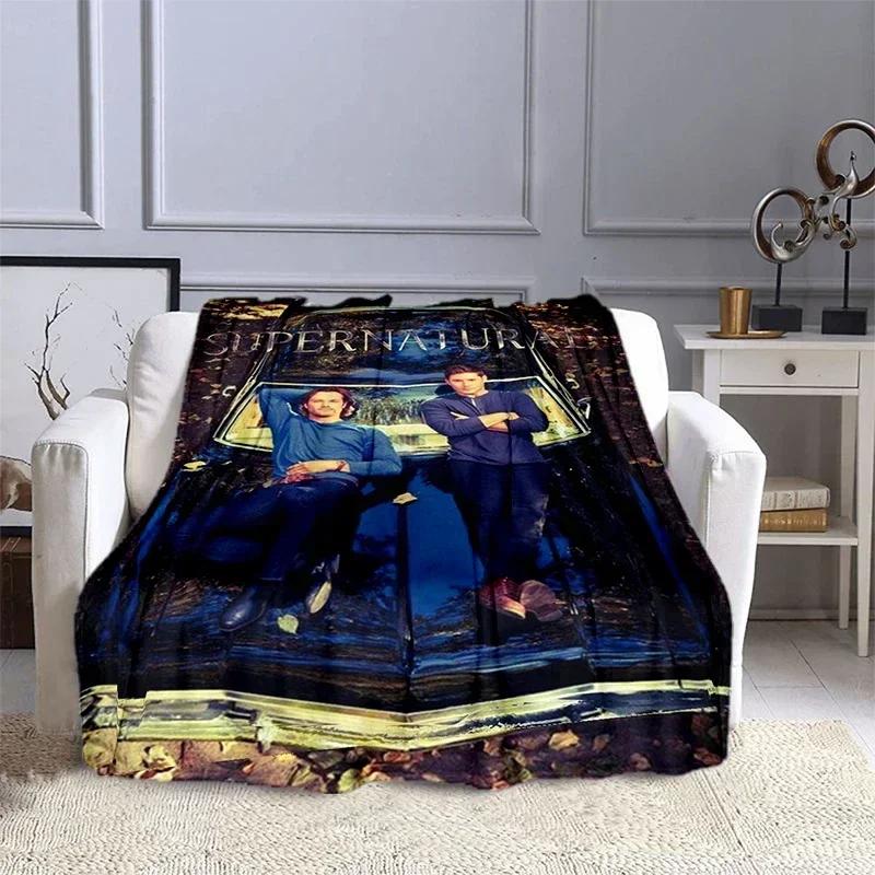 Movie Supernatural - Evil Power Printed Blanket, Fashion Warm Flange Blanket, Picnic Blanket, Bed Blanket, Birthday Gift