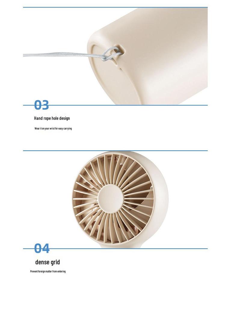 Five-Speed Portable High-Power Handheld & Desktop Fan with Display Screen