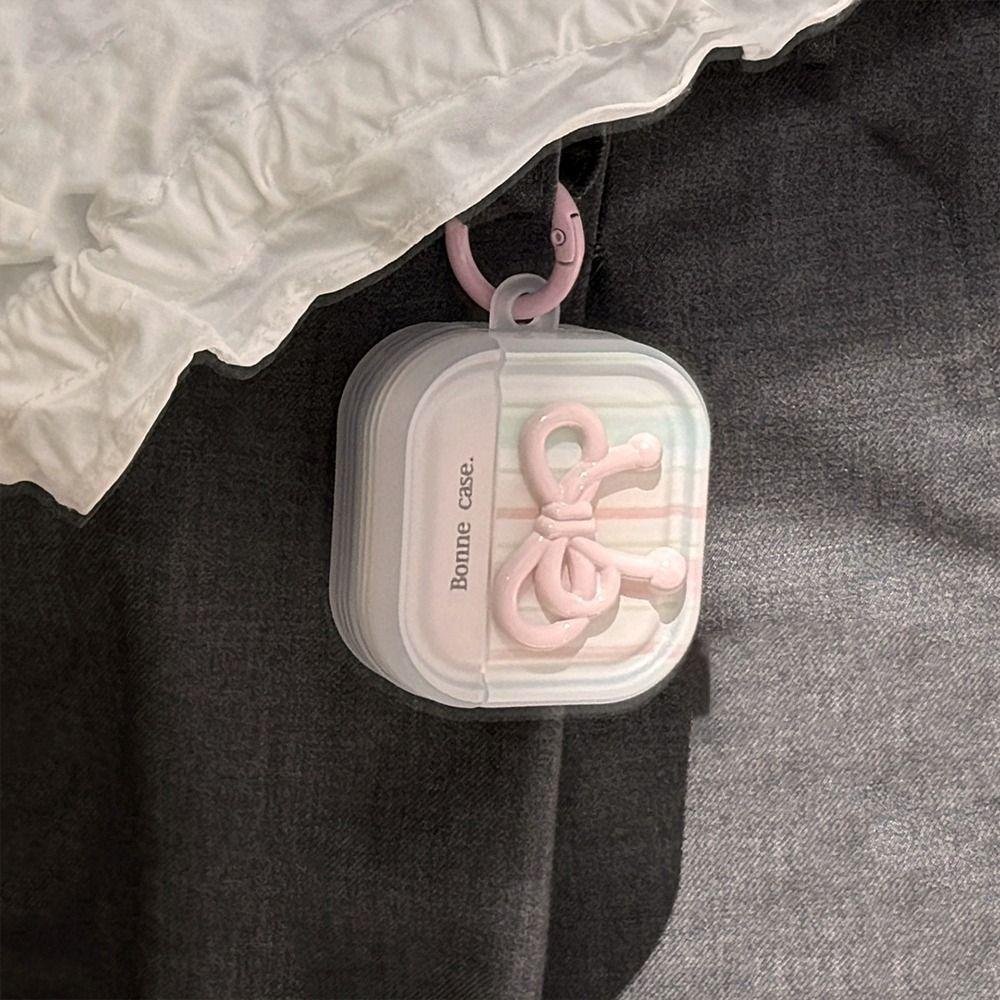 With Hook Headphone Box Cover Protective Shell for Airpods 4/3/2/1/pro2/pro Earphone Accessories