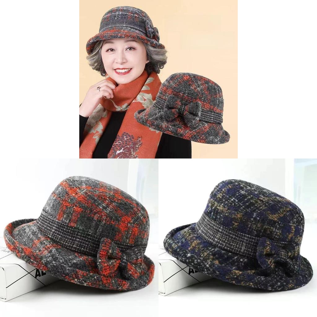 Newsboy-Kappe im ethnischen Stil aus Wollmischung mit Stickerei für den winterlichen Freizeitlook