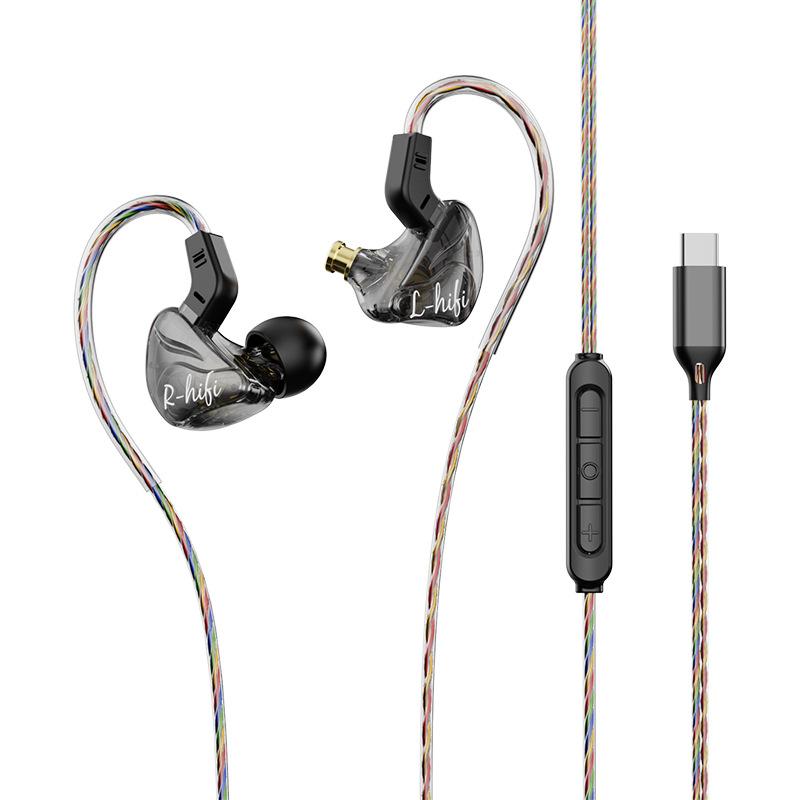 HiFi Sounds Type C 3.5mm Wired Earphones In Ear Monitor Earbuds Noise Reduction Headphones Gamer Headsets for Samsung OPPO VIVO Xiaomi Huawei