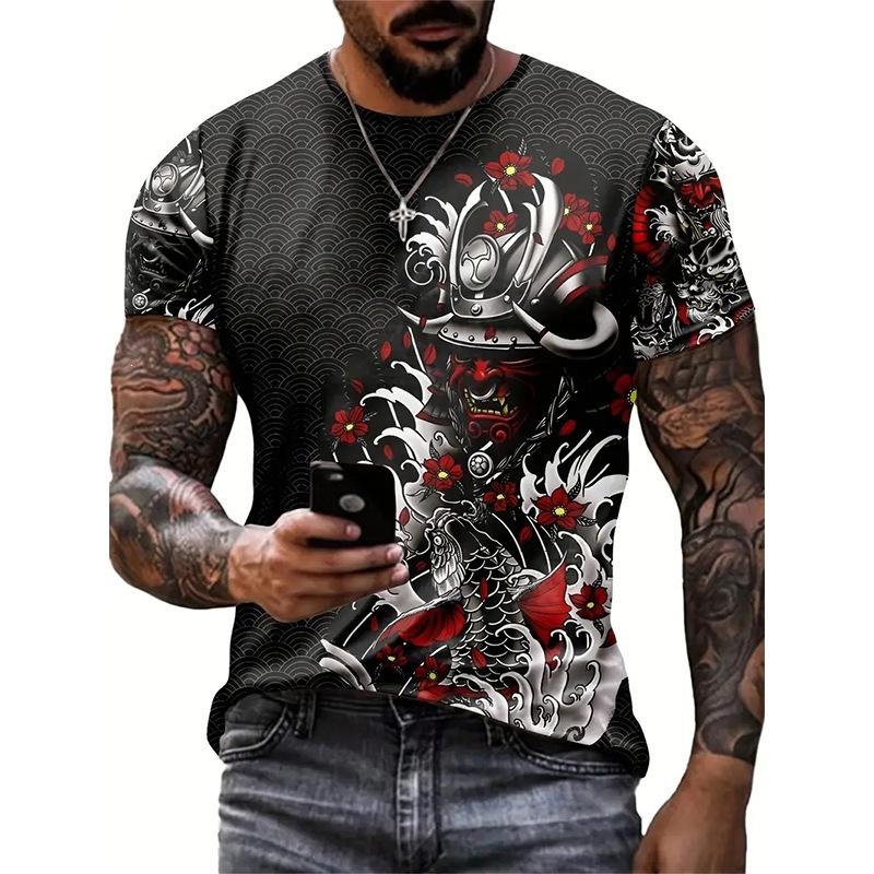 

Vintage Text Pattern Creativity 3D Printed Short Sleeved T-shirt Fashionable Comfortable Soft Breathable Large Loose Mens T-shirt 6XL