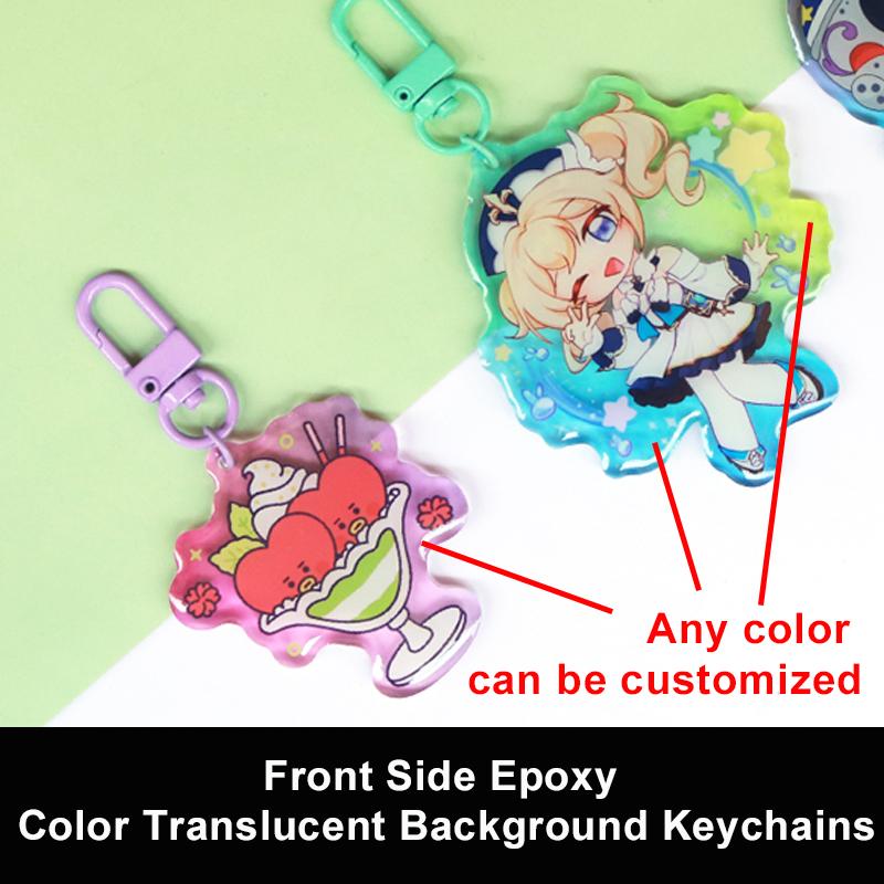 

Custom Translucent Printing Keychains Cartoon Photo Anime Charms Clear Acrylic Personalized Designer Key chain 8cm&Commonly&Commonly