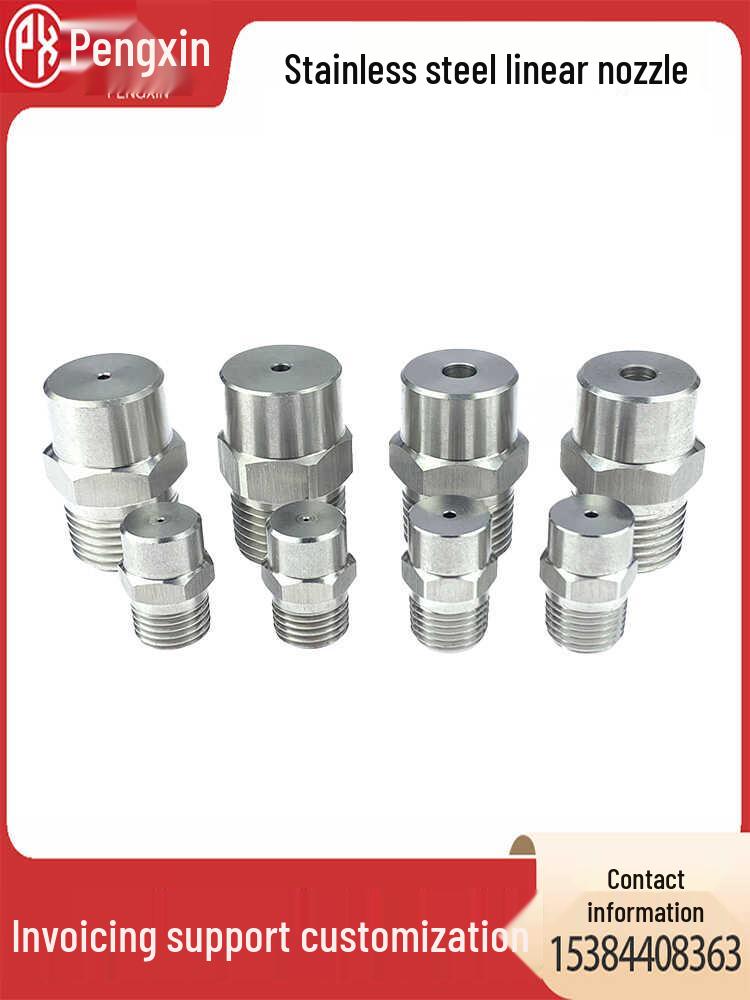 0-Degree Stainless Steel Flat Head Nozzle for High-Pressure Car Wash and Dust Removal