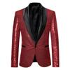 Casual Suit Men's Stage Personality Solid Color Suit Jacket Men