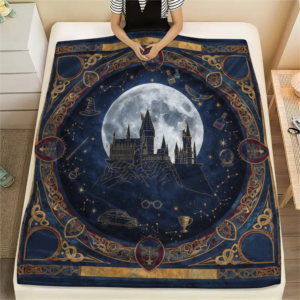 

1 шт. Фланелева ковдра з мультяшним принтом, Висока якість, Зручна для всіх сезонів, Декор для дому, Тепло та затишок, Ідеальний подарунок на Різдво, День народження 80cm x 120cm