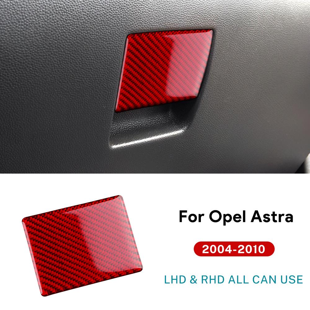 Real Soft Carbon Fiber Sticker For Vauxhall Opel Astra H MK5 2004 2005 2006 2007 2008 2009 2010 LHD RHD Car Co-pilot Storage Box