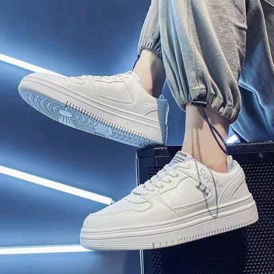 Zomer herenschoenen nieuwe ademende kleine witte schoenen jongens trend veelzijdige platform sportschoenen casual board schoenen trendy schoenen