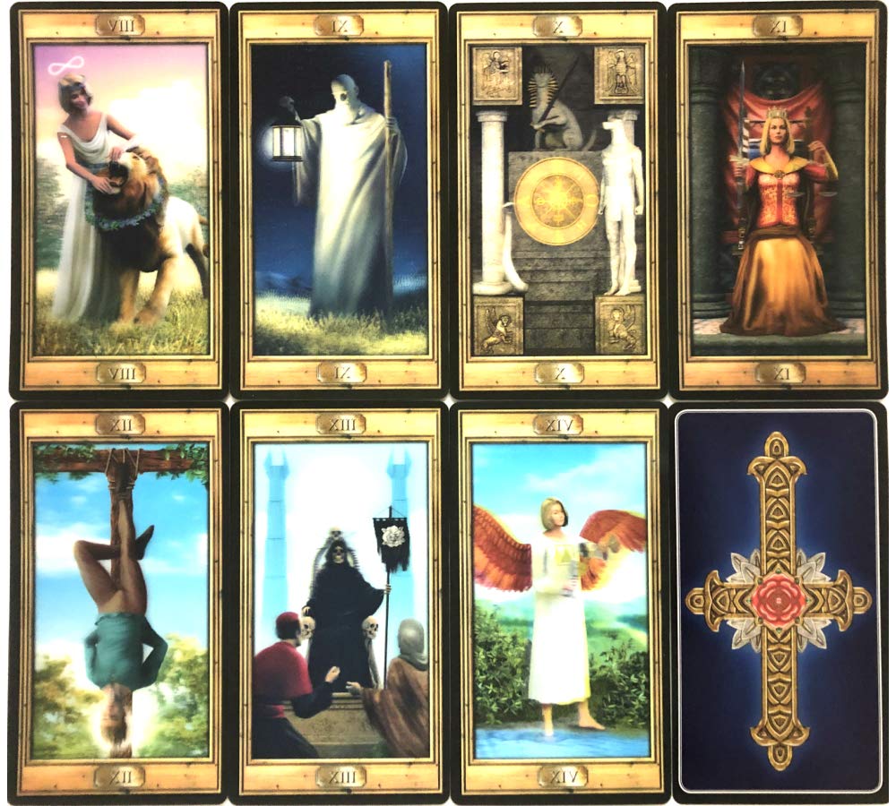 Tarot 3D TaroT 3D Waite Edition Major Arcana Tarot Cards with Japanese Instruction Authentic I.I.J 22-Card Manual,