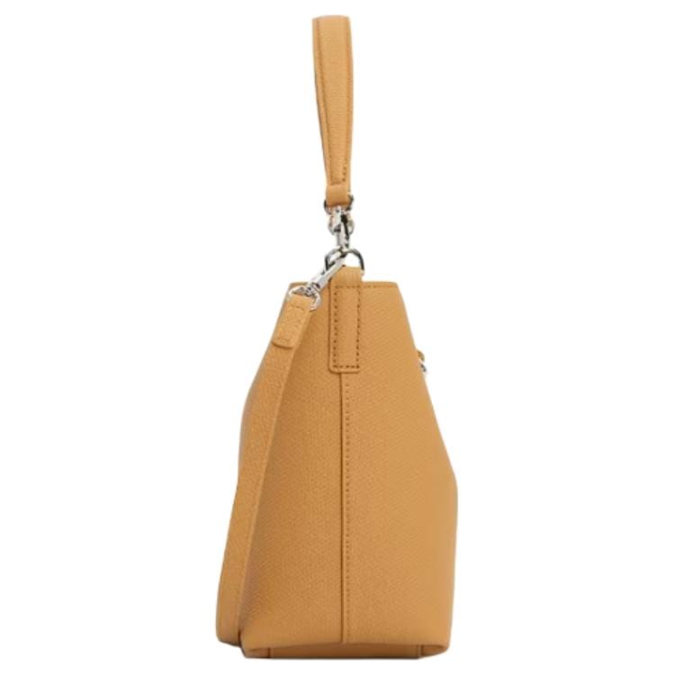 LONGCHAMP Le Roseau Cow Leather Handbag Women's Walnut 10314HFP371