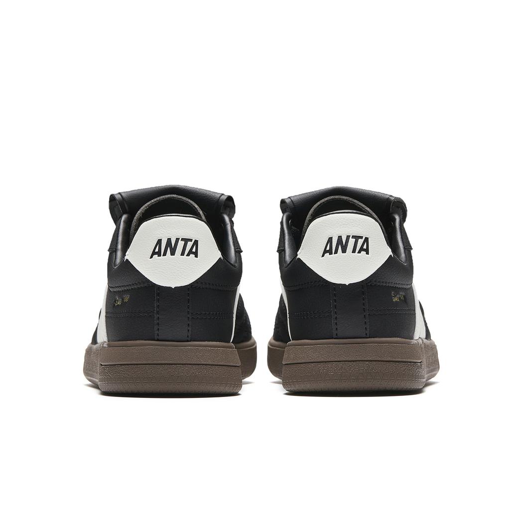 Anta Flap Shoe Skateboard Shoes Women's Basic Black/Ivory White 922628069-6