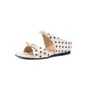 Krazing Pot Microfiber Med Heels Polka Dot European Design Outside Slippers Flip Flop Summer Size 43 Size 42  Women Sandals