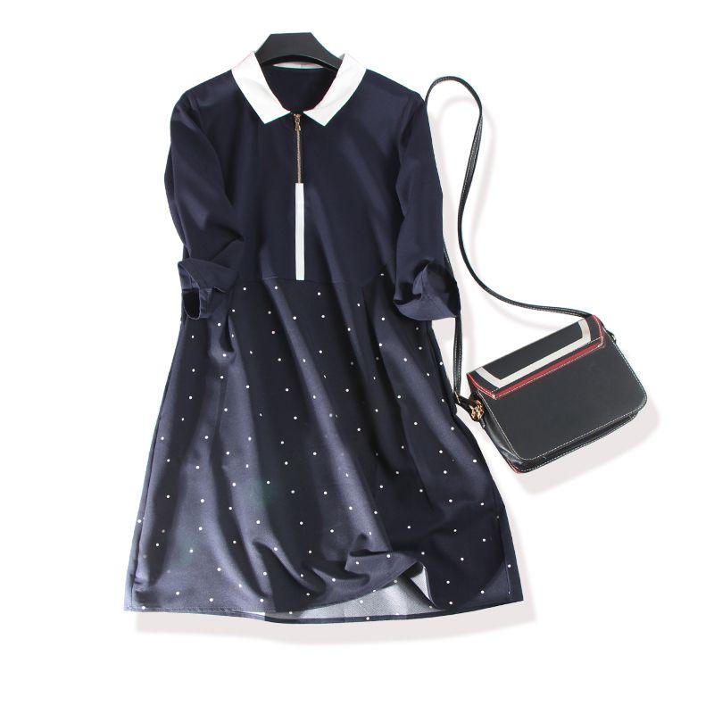 Workplace Minimalist Magic Weapon Ol Peter Pan Collar Dress