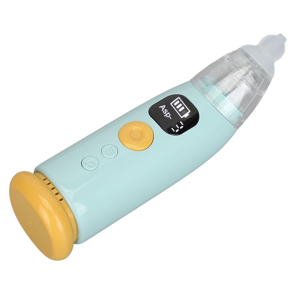 Infant Nasal Aspirator 3 Suction Levels Silicone Tip Baby Nose Care Machine with Soothe Music Light