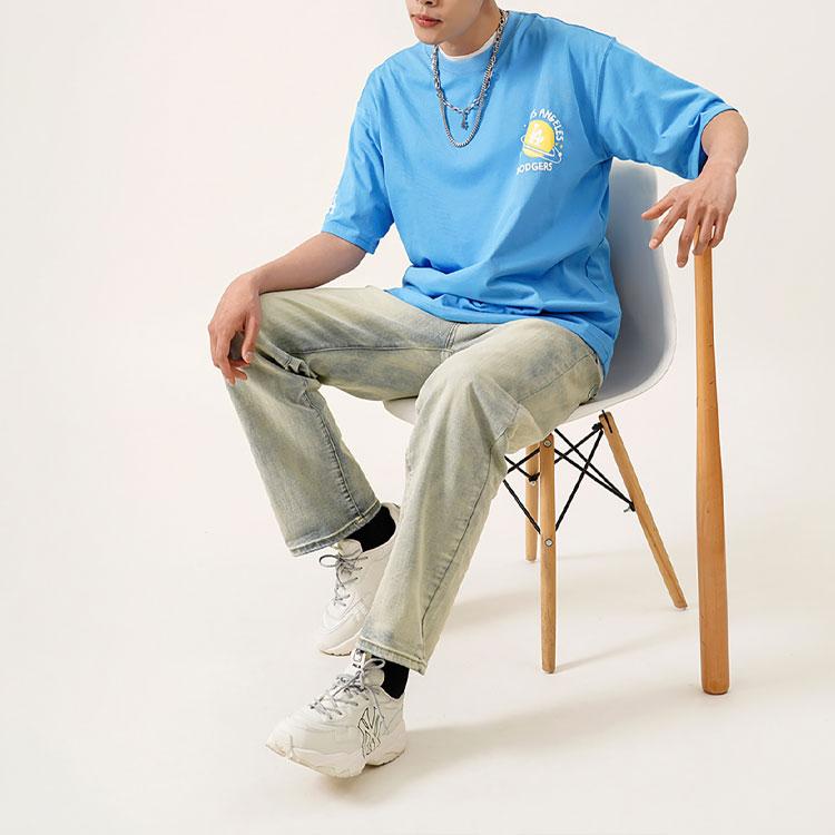 New MLB Los Angeles Dodgers T Shirt American Vintage, Dopamine Dressing Unisex Blue 3ATSL4023-07BLS