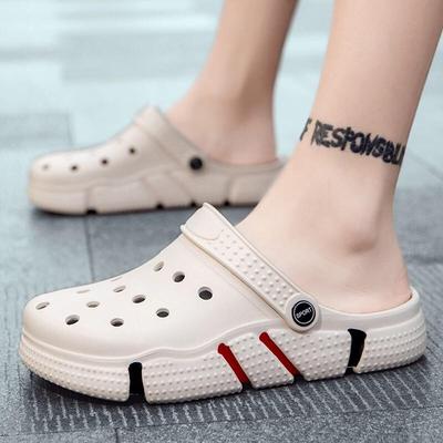 Chaussures à trous pour hommes Sandales: Chaussons d'extérieur grande taille pour les voyages et la plage.